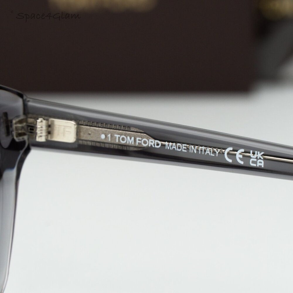 Tom Ford Men Eyeglasses Clear Grey Blue Light Block FT5961-B 020 NEW AUTHENTIC - Picture 6 of 8